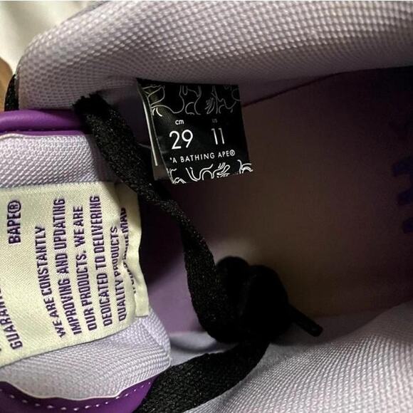 A Bhating Ape Bape SK8 Sta purple - size 11 - Picture 7 of 8